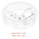 thumbnail image 2 of Elegante cadena de cintura transparente Cinturón de cintura de plástico Cintura decorativa Cinturón de vestido simple para mujer Señora (Patrón de hebilla redonda), 2 of 5
