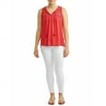thumbnail image 4 of Thyme Honey Tank Top Women's Size M Red Lace Trim Peasant, 4 of 4