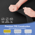 thumbnail image 5 of Cshidworld Yoga Mat, 6mm Thick Eco-Friendly TPE Exercise Mat with Carrying Strap and Storage Bag, Non-Slip Workout Mat for Yoga, Gym and Floor Exercises, 72" x 24", 5 of 9