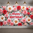 thumbnail image 3 of Colorful Floral Banner Butterfly Decoration Spring Theme for Birthday Party Kids Celebration Event, 3 of 9