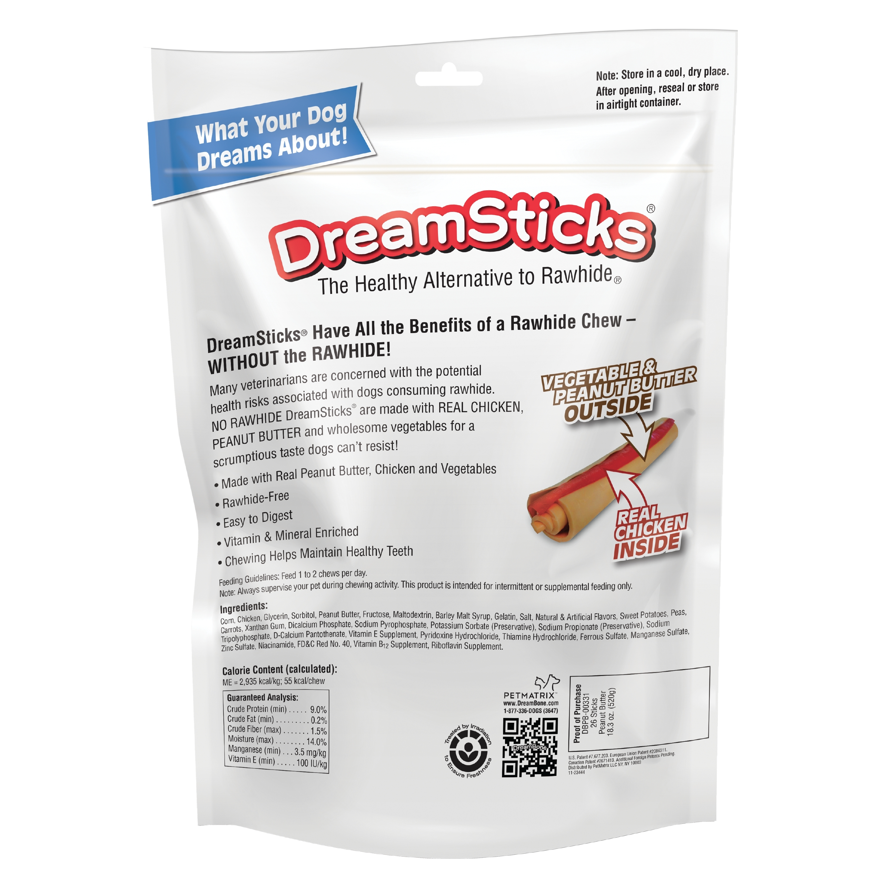 DreamBone DreamSticks Chicken Rawhide-Free Dog Chews, 26-Count photo 2