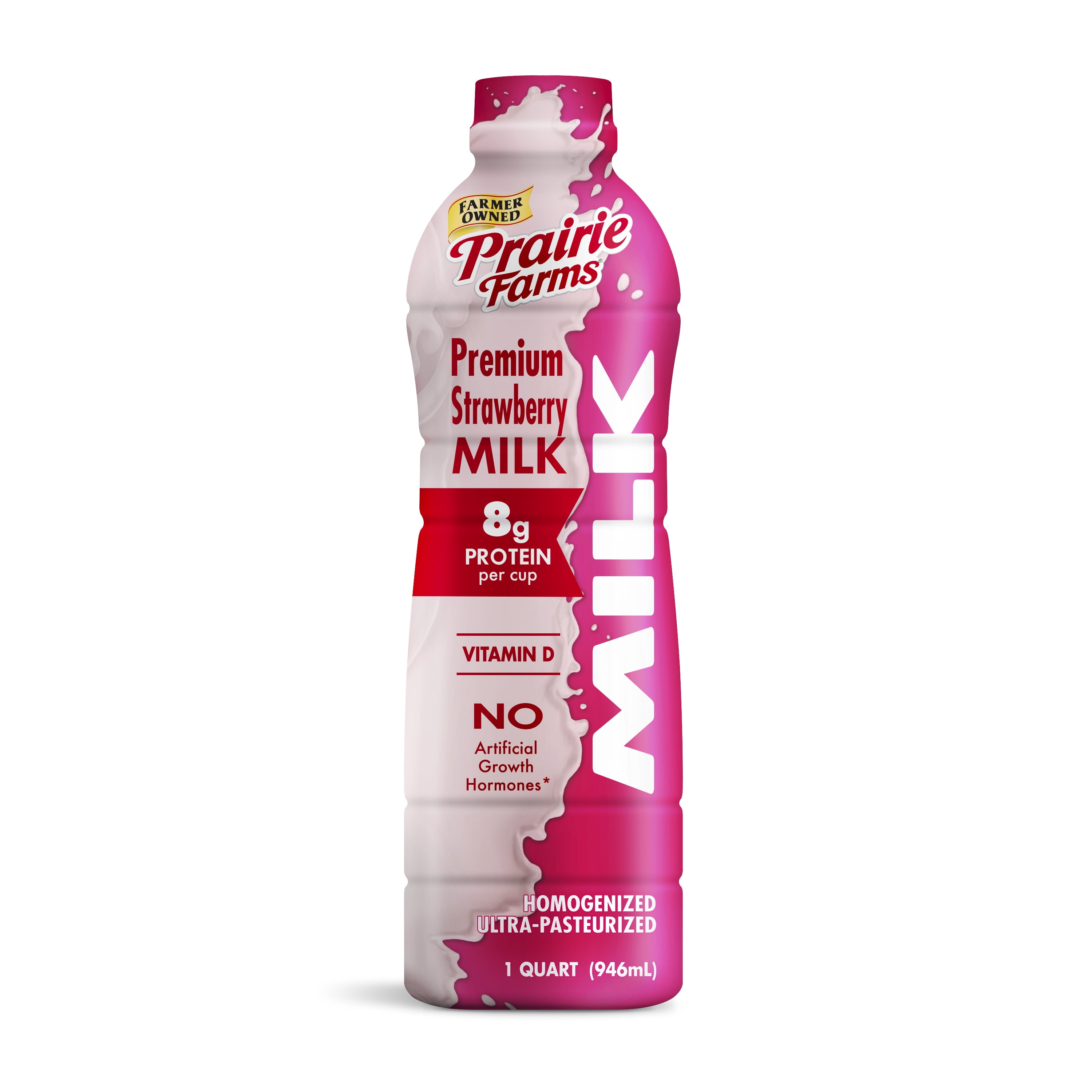 Prairie Farms Strawberry Milk 32oz Walmart Com Walmart Com
