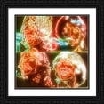 thumbnail image 2 of Stephen Chambers 20x20 Black Ornate Wood Framed With Double Matting Wall Art Titled - Glowing Beatles, 2 of 6