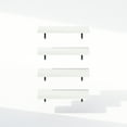 thumbnail image 3 of Furinno Tanna 22-Inch Wall Mounted Bathroom Floating Display Shelves, White Texture, Set of 4, 3 of 4