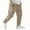 Khaki, variant on QIPOPIQ Men's Cargo Joggers Streetwear Techwear Pants Workout Trousers with Multi Pockets