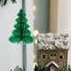thumbnail image 3 of 2 piezas de papel para decoración de mesa de árbol de Navidad con diseño de panal, adornos colgantes para árbol de Navidad, recuerdos de fiesta para festivales y fiestas., 3 of 6