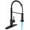 Matte Black, variant on Black Kitchen Faucets with Sprayer, Stainless Steel Sink Faucet Single Handle with Deck Plate, Commercial Classic Spring Faucet for Kitchen Sink, Bar & Prep Sinks, Laundry RV Camper