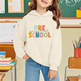 thumbnail image 3 of Mercatoo Hoodies for Girls First Day Ba??k to School Hooded Sweatshirts Tween Long Sleeve Pre School Graphic Pullover Tops, 3 of 5