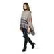 thumbnail image 2 of Poncho con capucha Roman Fashion /Juvenil, 21023 (Lila-naranja) lila UNI, 2 of 5