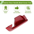 thumbnail image 5 of Interior Door Handle Bowl Cover Trim for Toyota Camry 2018-2022 Red ABS 4 Pcs, 5 of 6