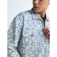 thumbnail image 5 of Free Assembly Men's Zip Front Floral Cotton Jacket, Sizes S-XL, 5 of 7
