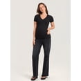 thumbnail image 4 of Maternity Shirts Short Sleeve Nursing & Pregancy Tops Summer Casual T-shirts Cotton Ribbed, 4 of 4