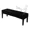 Black, variant on AIGIA Dining Room Bench Covers Waterproof Stretch Jacquard Bench Seat Protector Cover Rectangular Bench Cover for Bedroom Living Room Kitchen