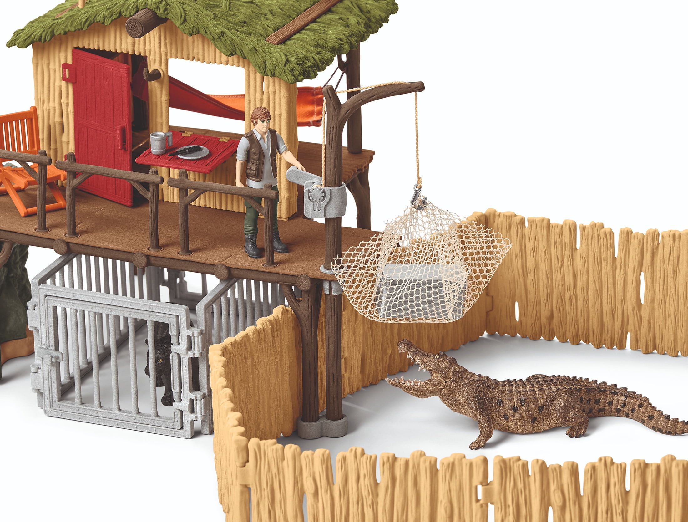 schleich jungle research station playset