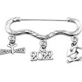 thumbnail image 3 of 2022 Graduation Brooch Pin: Alloy Hat Sweater Shawl Clip Safety Pin Brooch Clip, 3 of 6