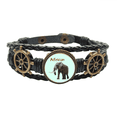thumbnail image 1 of Mamut africano Pulsera marina tejida en cuero, 1 of 4