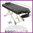 thumbnail image 3 of Saloniture Professional Electric Lift Massage Table with Adjustable Backrest   - Includes Headrest, Face Cradle and Bolster - Black, 3 of 8