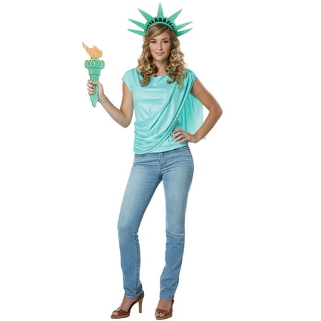 Miss Lady Liberty Adult Costume Kit