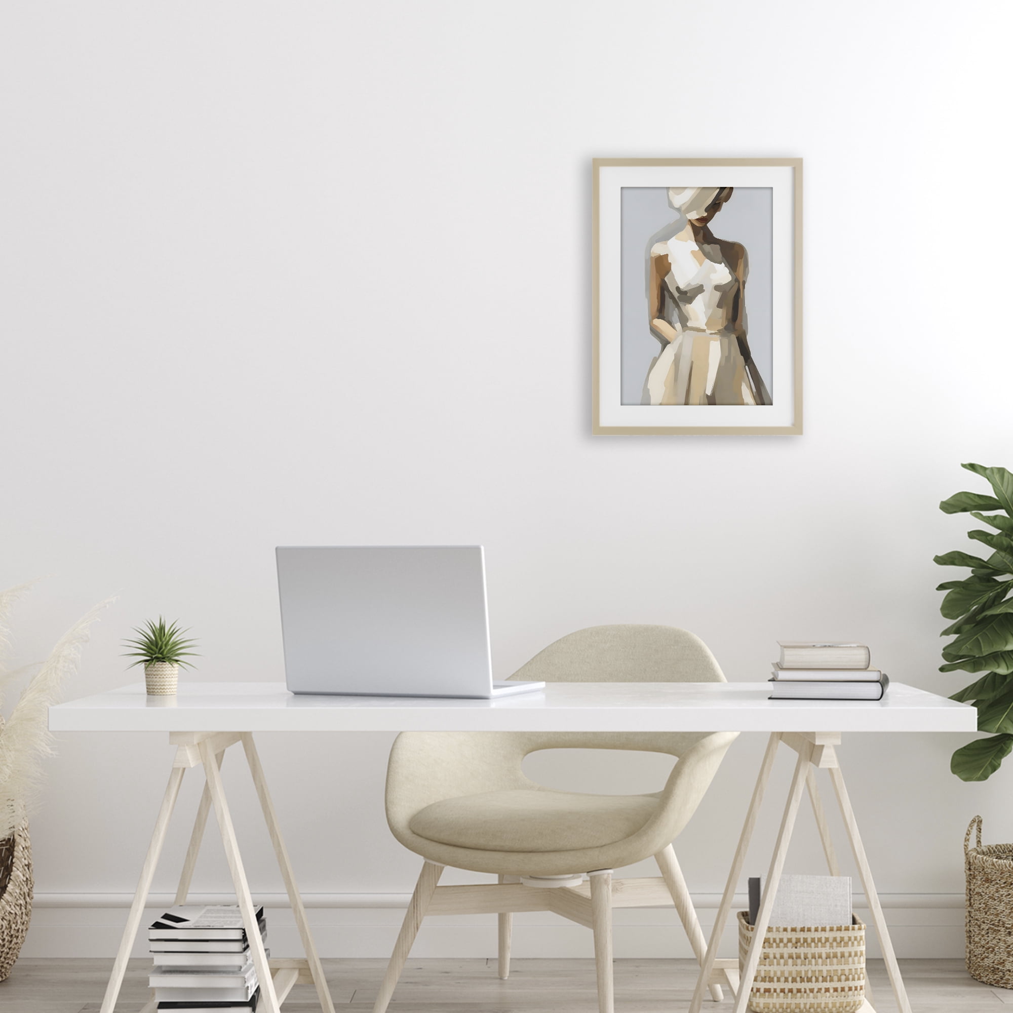 Stupell Industries Sophistication of the Muse Birch Framed Print Under Glass, design by Creative Studio