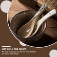 thumbnail image 4 of Shisuyan 6Pcs Ceramic Soup Spoons Household Spoons Rice Eating Spoons (Assorted Color), 4 of 8