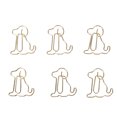 thumbnail image 2 of Clips de Papier, Clips de Papier Mignon Polyvalent Forme de Chien d'Or pour un Usage Domestique, 2 of 8