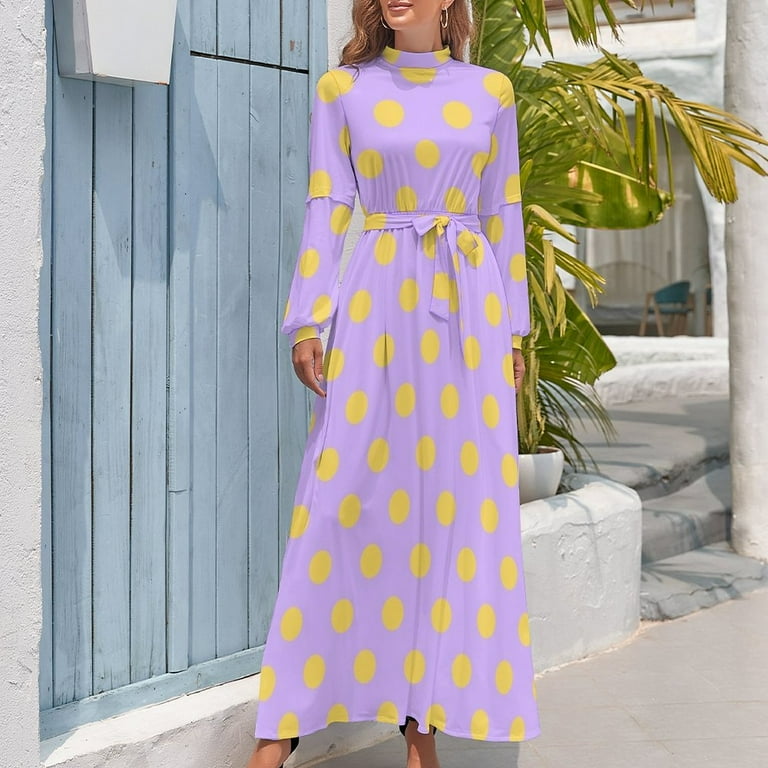 Lilac and yellow dress hot sale