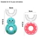 thumbnail image 2 of Cepillo de dientes en forma de U, paquete de cabezal de cepillo de dientes redondeados para niños, 2 of 5