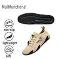 thumbnail image 4 of Mens Driving Casual Shoes Outdoor Non-slip Walking Shoes Breathable Lightweight Sneakers Soft Comfortable Lace-up Shoes Yellow 11 US, 4 of 7