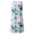 thumbnail image 4 of SMihono Robes Bohémiennes d'Été pour Femmes Grande Taille Mode Femmes Décontractée Aguichant Col en V Solide Robe d'Été en Dentelle Sans Manches Mini Robe, 4 of 5
