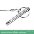 thumbnail image 4 of Uxcell 2-Pack Quick Release Pins, 5/16"(8mm) Diameter, 1.06"(46mm) Usage Length Bimini Top Pin W/Lanyard & Screws, 2.36"(60mm) Long Hardware Pins, 4 of 6