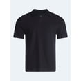 thumbnail image 6 of Free Assembly Men's Honeycomb Johnny Collar Cotton Polo Shirt with Short Sleeves, Sizes S-XXXL, 6 of 6