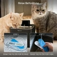 thumbnail image 4 of BELLA & PAL 4 Pack Pet Fountain Replacement Filters, Multiple Filtration for 142oz/4.2L Wireless Pet Water Fountain Filter, 2 Months Set of Replacement Filters, 4 of 8