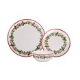 thumbnail image 4 of Holiday Time Red Holly Berry Ceramic Dinnerware Set ,12 Pieces, 4 of 6