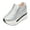 Silver, variant on Sandals for Women,Women's Fashion Sneakers Closed Toe Women Hollow Out Wedge Breathable Comfortable Dress Business Casual Shoes Silver 9(42)