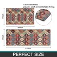 thumbnail image 7 of Orange Ethnic Rhombus Pattern Kitchen Rugs Sets Of 2,Anti Fatigue Kitchen Mat Rugs Non Slip Washable,Decorative Kitchen Floor Mats for Kitchen,Sink,Laundry,17"x30"+17"x47", 7 of 7