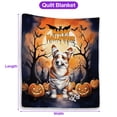 thumbnail image 5 of Mummy Corgi Happy Halloween with Pumpkins Bats Spooky Fun Quilt Blanket Welsh Corgi Dog Lover Gifts Idea Cozy Comforter Throw Blanket - 00019, 5 of 5