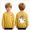 # Yellow, variant on Toddler Boys Halloween Shirt for 1t 2t Kids Halloween Cool Ghost Long T-Shirt Crewneck Graphic Top Toddler to Youth Boys Clothes Size 1-2 Years