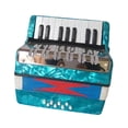 thumbnail image 4 of Almencla 17 Keys 8 Bass Piano Accordion Accordian for Kids Musical Instrument Button Hand Piano Accordion for Boys Girls Kids Beginner Light Blue, 4 of 8
