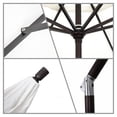 thumbnail image 2 of california umbrella 9 foot golden state series patio umbrella with matted white aluminum pole aluminum ribs collar tilt crank lift with sunbrella 2a cabana classic fabric, 2 of 2