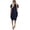 a-Navy298, variant on FINALGANG Womens Dress Solid Color Short Sleeve Midi Dress With Crewneck Side Pockets Loose Fit Casual T-Shirt Dress For Daily Going Out Wear