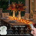 thumbnail image 3 of Sparklane Vine with Fairy Lights Battery Operated, 33ft 100 LED Maple Leaf String Lights with Remote, Dimmable Fall Garland with Lights for Bedroom Wall Indoor Outdoor Thanksgiving Decor (Warm White), 3 of 11