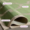 thumbnail image 6 of Safavieh Courtyard Becky Geometric Indoor/Outdoor Area Rug, Green/Beige, 5'3" x 5'3" Square, 6 of 14