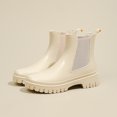 thumbnail image 4 of Zapatos Lluvia Al Tobillo Botas Chelsea Goma Impermeable para Mujer Exteriores, 4 of 9