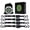 Black, variant on Retractable Ratchet Straps 4 Pack Black - 1500LBS Break Strength Safety Lock S Hooks for Cargo, Truck, Motorcycle