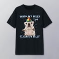 thumbnail image 2 of Active Tops Women Unisex Graphic Printed T Shirt for Everyday Wear with Soft Comfort Crewneck Tee Casual Fashion Design Top for Daily Black L, 2 of 4