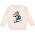 thumbnail image 2 of Inktastic Boys Soccer Bear Toddler Sweatshirt, 2 of 4