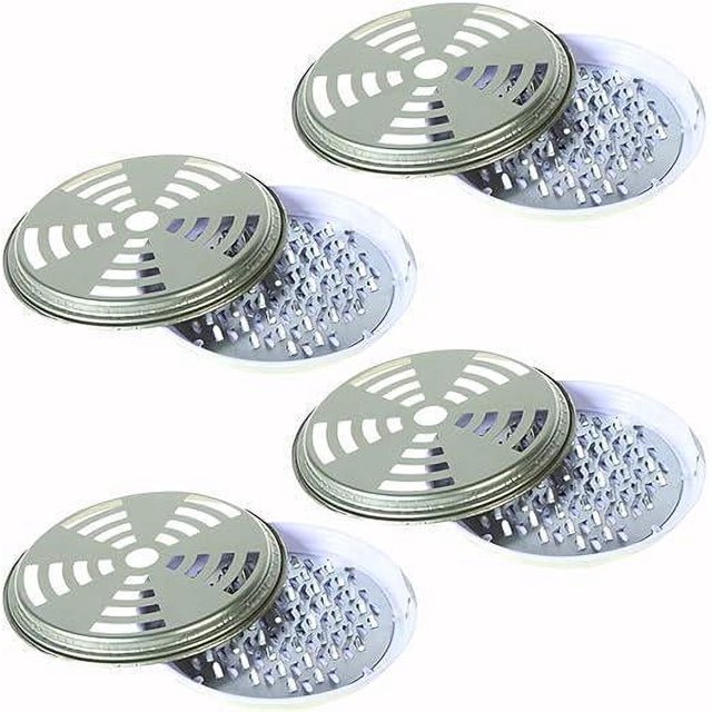 Soporte para bobina de mosquitos, 4 paquetes de caja de incienso, quemador de bobina para matar mosquitos de sándalo
