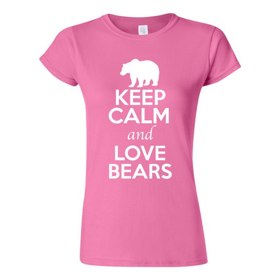 Junior Keep Calm And Love Bears Panda Animal Lover T-Shirt Tee