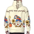 thumbnail image 3 of Bingfone Autumn Gnomes1 Men's Drawstring Hoodie Long Sleeve Pocket Sweatshirts-Medium, 3 of 6