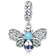 thumbnail image 1 of HUGFEGWE S925 Sterling Silver Bee Beaded Pendant Color Dripping Oil Zircon Insect Bead Pendant U2536-22396, 1 of 1